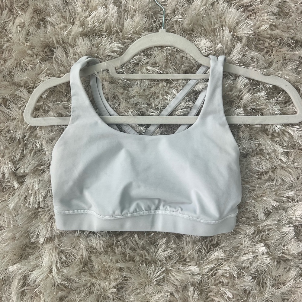 Lululemon Energy Bra Size 6 White